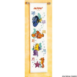 Vervaco Disney - Nemo Height Chart Counted Cross Stitch Kit - Multi