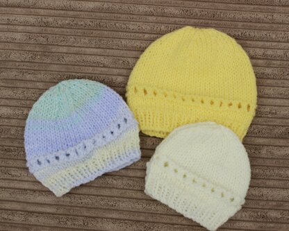 Knitting pattern Tiny, Preemie, Newborn hat for baby #530