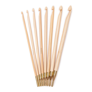 Addi Click Bamboo Häkelnadel 16cm (6.5") (8er-Set)