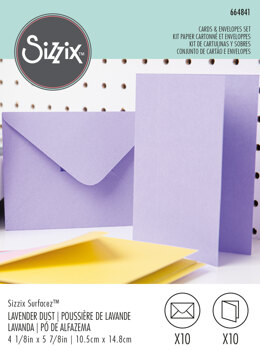 Sizzix Surfacez Card & Envelope Pack A6 - 10PK