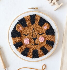 The Modern Crafter Sleeping Lion Punch Needle Kit