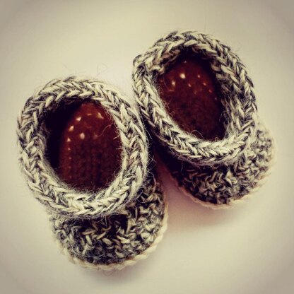 Simple Crochet Baby Booties/Shoes