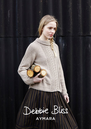 "Charlotte Sweater" - Sweater Knitting Pattern For Women in Debbie Bliss Aymara - DB209