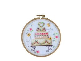Creative World of Crafts Wedding Delights Cross Stitch Kit (15.5cm) - Multi