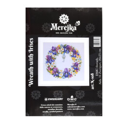 Merejka Wreath with Irises Cross Stitch Kit