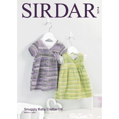 Dresses in Sirdar Snuggly Baby Crofter DK - 5214 - Downloadable PDF