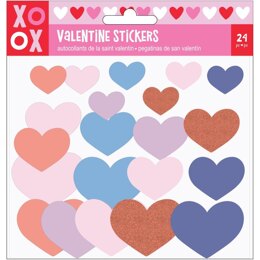 American Crafts Valentine Foam Stickers 24/Pkg - Hearts