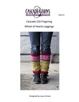 Wheel of Hearts Leggings in Cascade 220 Fingering - FW171 - Downloadable PDF