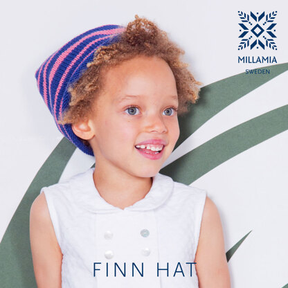 "Finn Hat" - Hat Knitting Pattern in MillaMia Naturally Soft Cotton