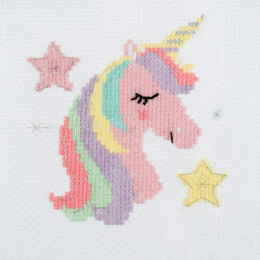 Trimits Unicorn Cross Stitch Kit - 13 x 13cm