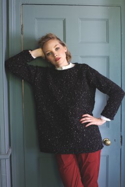Easy Knit Sweater in Debbie Bliss Luxury Tweed Chunky - TFT01