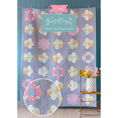 Tilda Flowers and Bees Quilt - Downloadable PDF