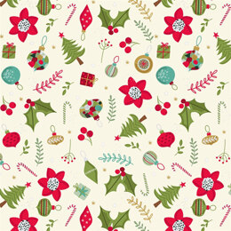 P&B Textiles Christmas Miniatures - Cream - PBCHMI4456MU