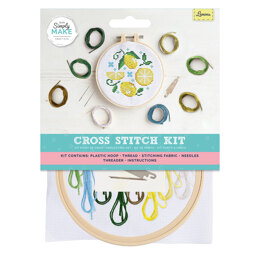 Simply Make Lemons Cross Stitch Kit - 20 x 15 x 1 cm