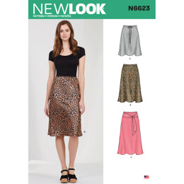 New Look N6623 Misses' Skirt In Three Lengths 6623 - Paper Pattern, Size 8-10-12-14-16-18-20