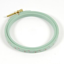 DMC 15cm/6in Round Painted Embroidery Hoop - Turquoise
