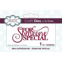 Creative Expressions Sue Wilson Mini Expressions Someone Special Craft Die