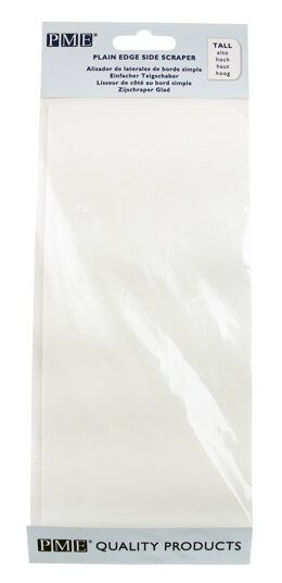 PME Plain Edge Plastic Side Scraper Tall (8" x 3.6")