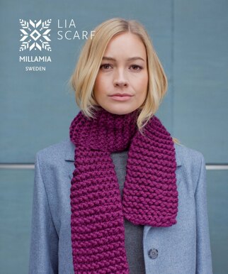 Lia Scarf - Beginners Knitting Pattern in MillaMia Naturally Soft Super Chunky