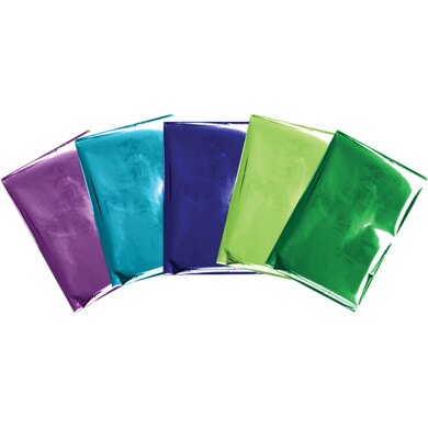 We R Memory Keepers Foil Quill Foil Sheets 4"X6" 30/Pkg - Peacock