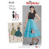 Simplicity Women's Vintage Skirt and Cummerbund 8446 - Paper Pattern, Size H5 (6-8-10-12-14)