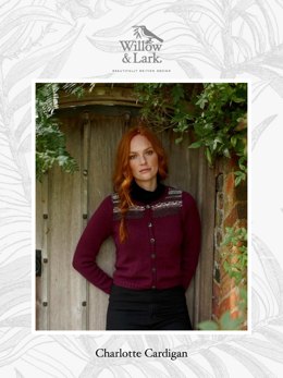 Charlotte Cardigan - Knitting Pattern For Women in Willow & Lark Ramble