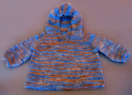 Little Hooded Top Down Sweater in Artyarns Supermerino - E110