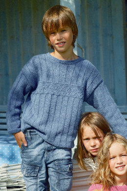 Child’s Sweater with Textured in Schachenmayr Sun City - S6939 - Downloadable PDF