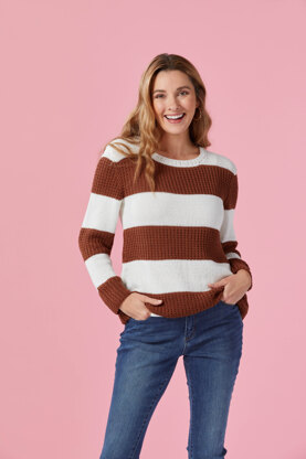 #1218 Zion - Jumper Knitting Pattern For Women in Valley Yarns Southwick by Valley Yarns