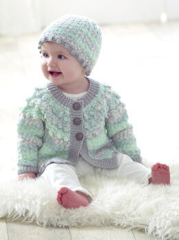 Bo Peep Stardust Cardigan & Hat in West Yorkshire Spinners - DBP0112 - Downloadable PDF