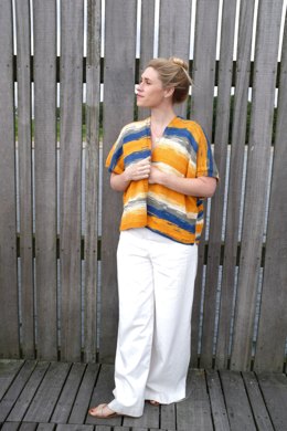 Liz Cardigan in Knit One Crochet Too Ty-Dy Cotton - 2418 - Downloadable PDF