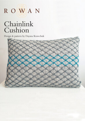 Chainlink Cushion in Rowan Pure Wool Worsted