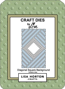 Lisa Horton Diagonal Square Background Die Set