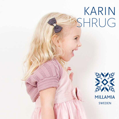 "Karin Shrug" - Rug Knitting Pattern For Girls in MillaMia Naturally Soft Merino