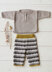 Winter Baby Cardigan, Shirt, Leggins, Socks & Hat - Baby Layette Knitting Pattern for Babies in Debbie Bliss Baby Cashmerino - Downloadable PDF