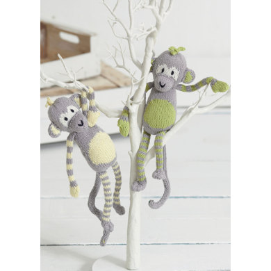 Noahs Ark - The Citrus Monkeys in Sirdar Snuggly Baby Bamboo DK