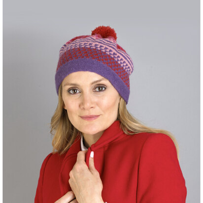 Billie Fairisle Hat - Free Knitting Pattern in MillaMia Naturally Soft Sock