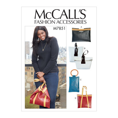 McCall's Bags M7851 - Paper Pattern, Size One Size