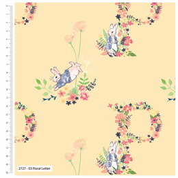 Craft Cotton Company Peter Rabbit Flowers & Dreams – Floral Letter