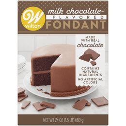 Wilton Milk Chocolate-Flavored Premade Fondant for Cake Decorating, 24 oz.