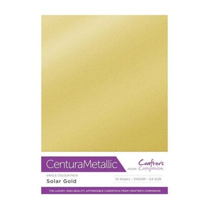 Centura Metallic Single Colour 10 Sheet Pack