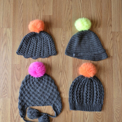 Go-Go! Hats in Universal Yarn Uptown Worsted
