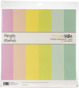 Simple Stories Color Vibe Double-Sided Paper Pack 6/Pkg - Lights