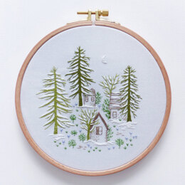 Tamar Snowy  Night Embroidery Kit - 6in