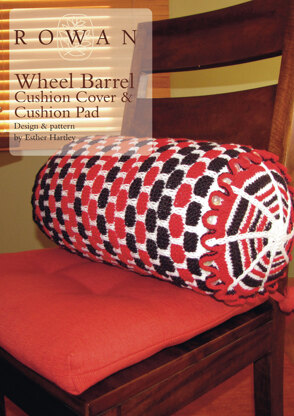 Wheel Barrel Cushion Cover & Cushion Pad in Rowan Pure Wool Worsted