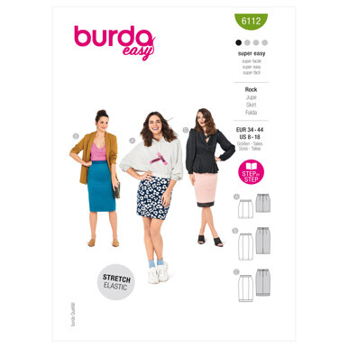 Burda Style Misses' Skirt B6112 - Paper Pattern, Size 8-18
