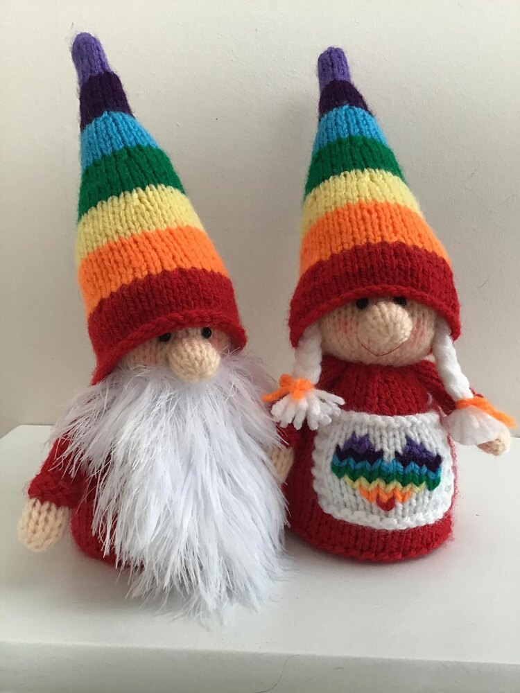 Stay at home gnomes Knitting pattern by Alison Davis