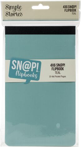 Simple Stories Sn@p! Flipbook 4"X6" - Teal