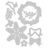 Sizzix Thinlits Die Set 9PK - Wreath & Snowflake by Eileen Hull
