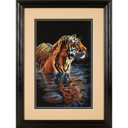 Dimensions Tiger Chilling Out Cross Stitch Kit - 23cm x 36cm